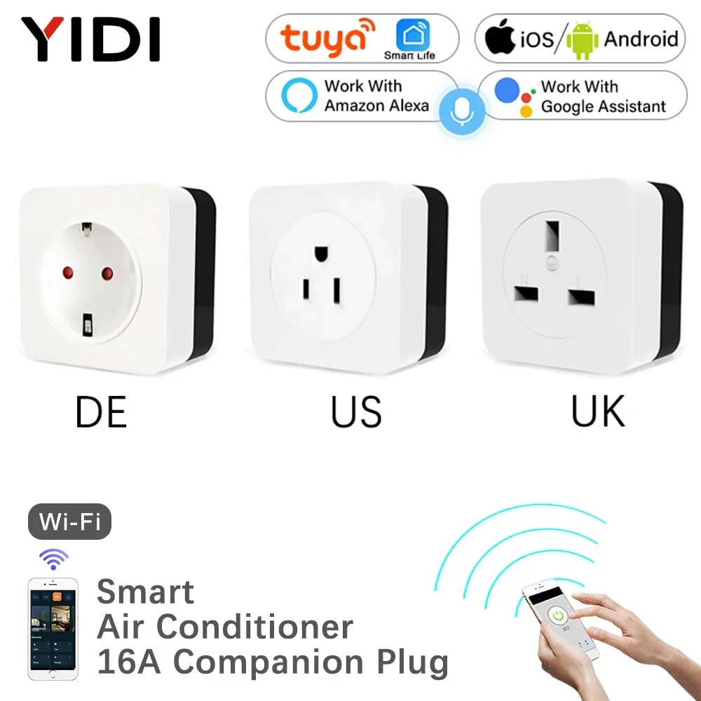 Smart Plug Energy Monitoring Wifi - Enchufe Inteligente WiFi Tuya de 16A,