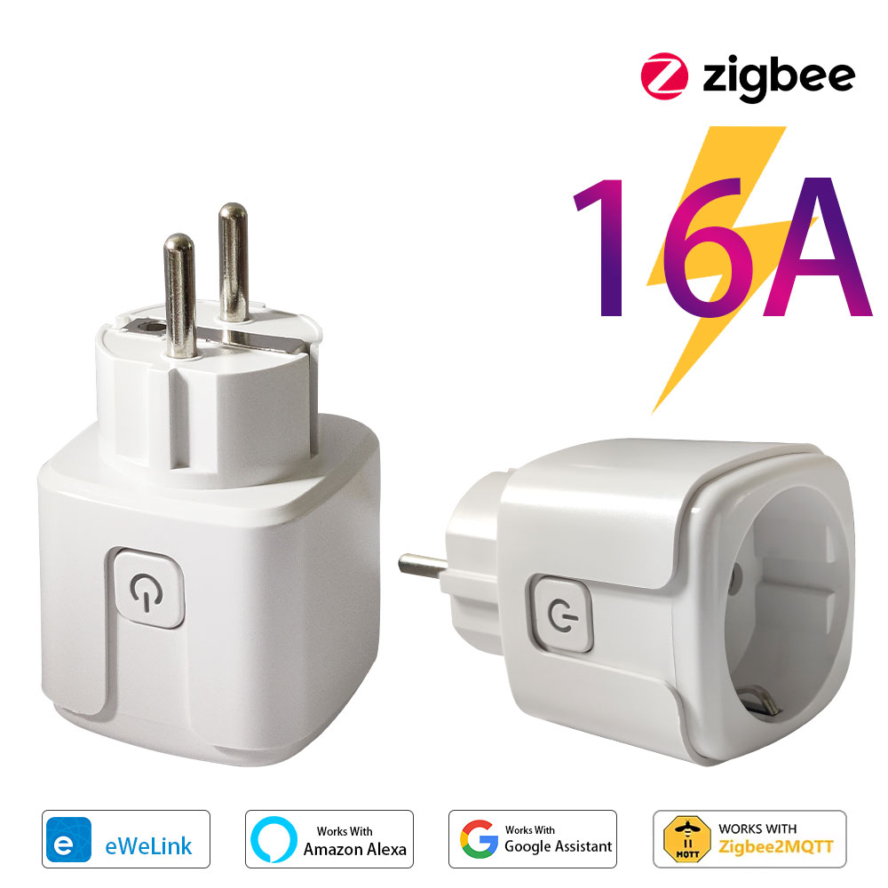Smart Plug Zigbee 16A - Ewelink enchufe inteligente Zigbee3.0 enchufe UE