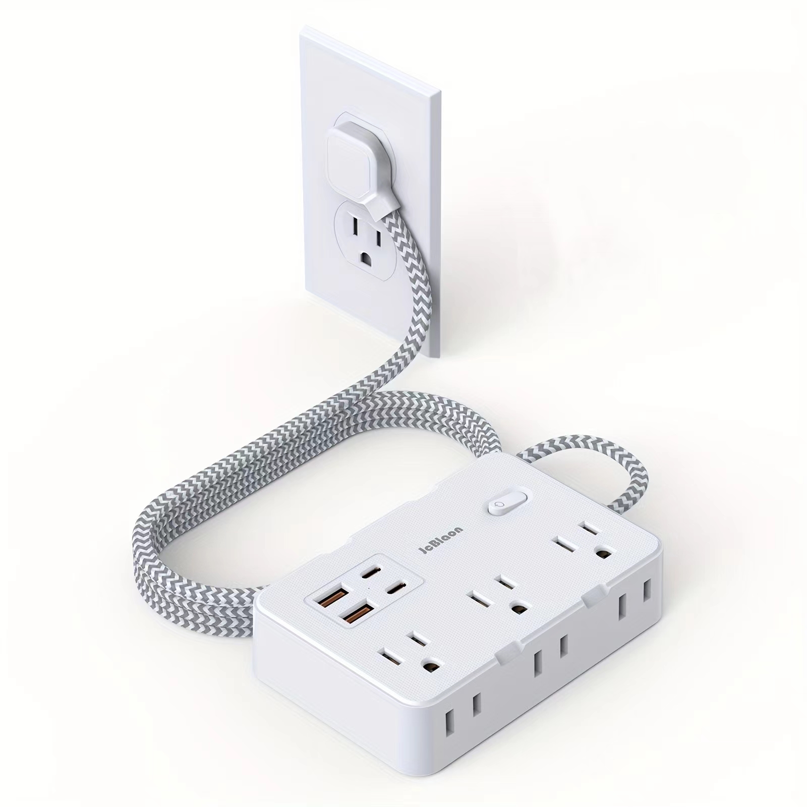 Smart Power Strip 4 Outlet Usb - Enchufe estadounidense, toma de corriente de