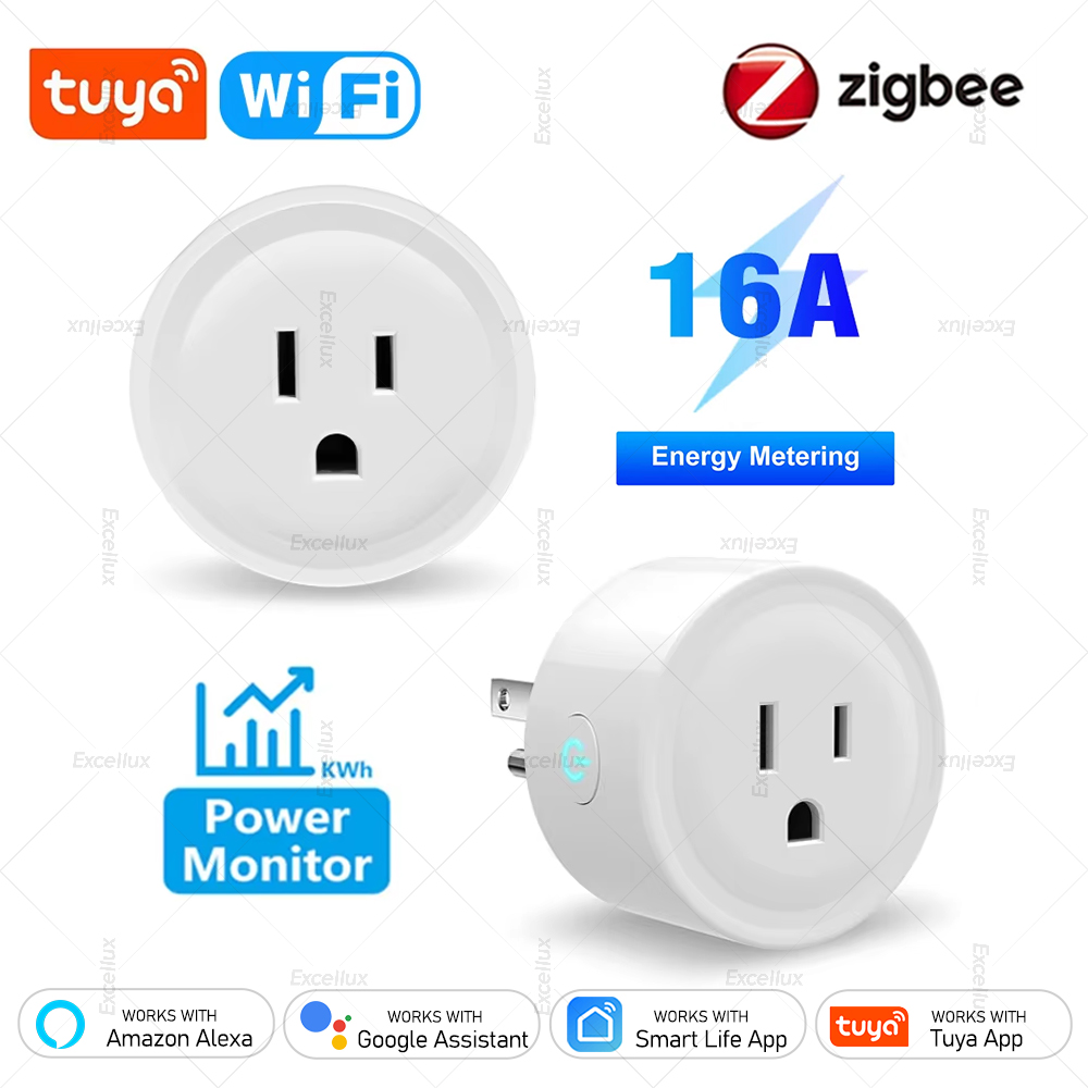 Smart Plug Zigbee 16A - Enchufe Inteligente Tuya 16A, Enchufe Zigbee