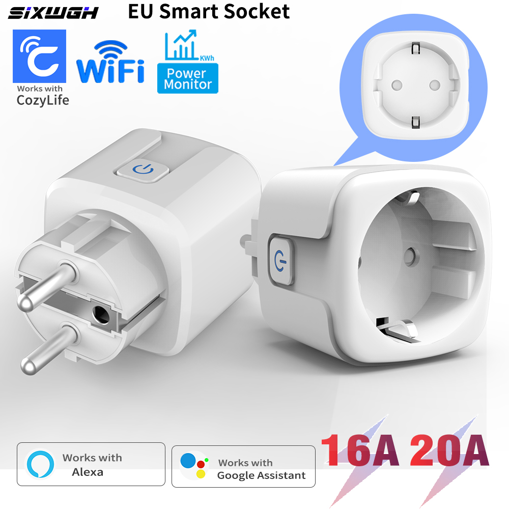 Smart Socket With Timer Countdown - Enchufe inteligente WiFi 20A/16A EU FR