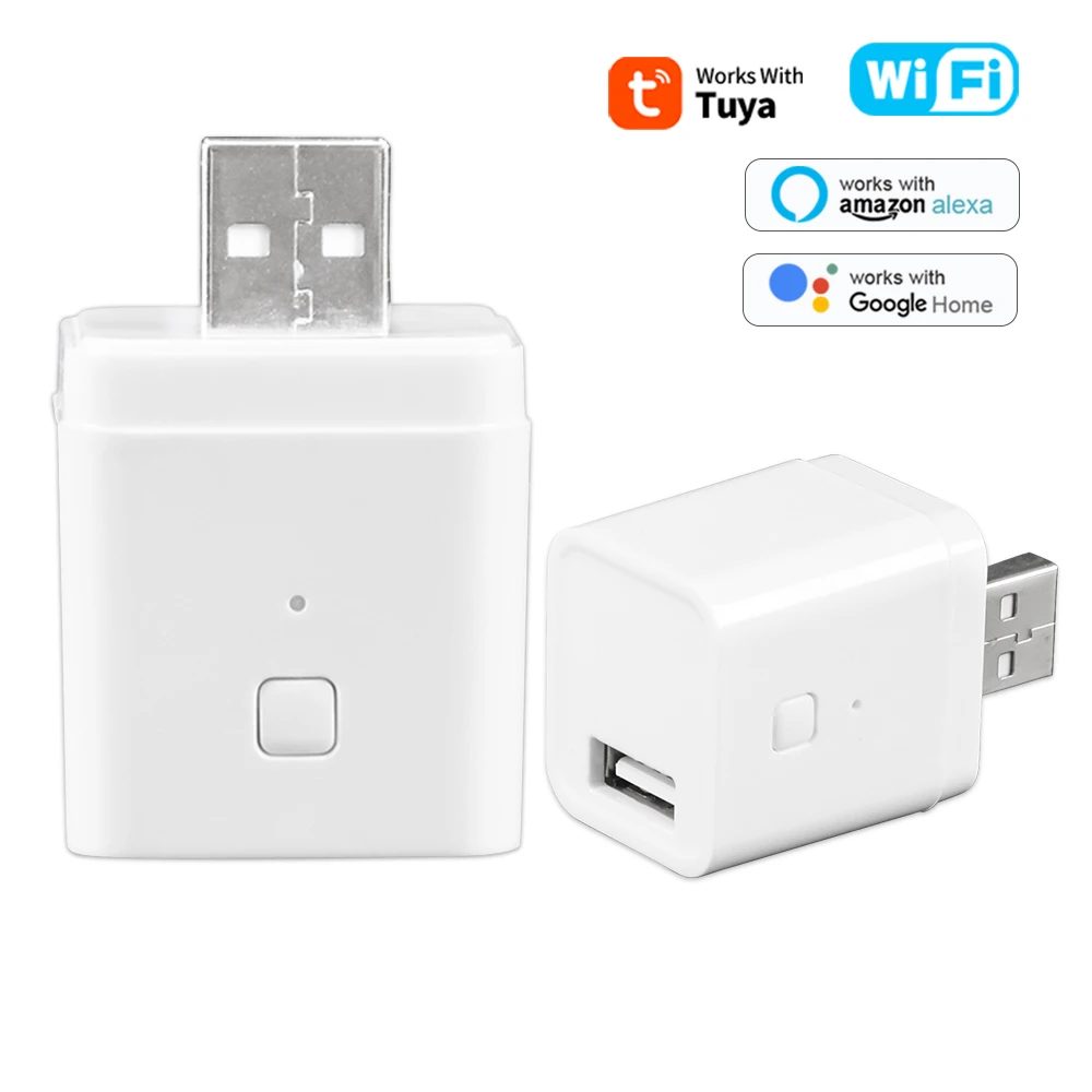 Smart Plug Mini Alexa Google - Adaptador WiFi Mini Micro USB 5V,