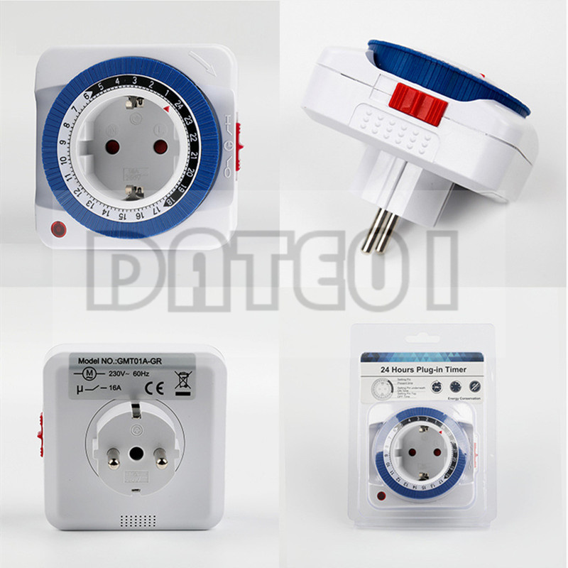 Smart Socket With Timer Countdown - Enchufe europeo mecánico con conexión a