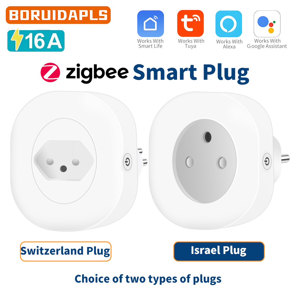 Smart Plug Zigbee 16A - Enchufe Inteligente Tuya ZigBee BORUIDAPLS con