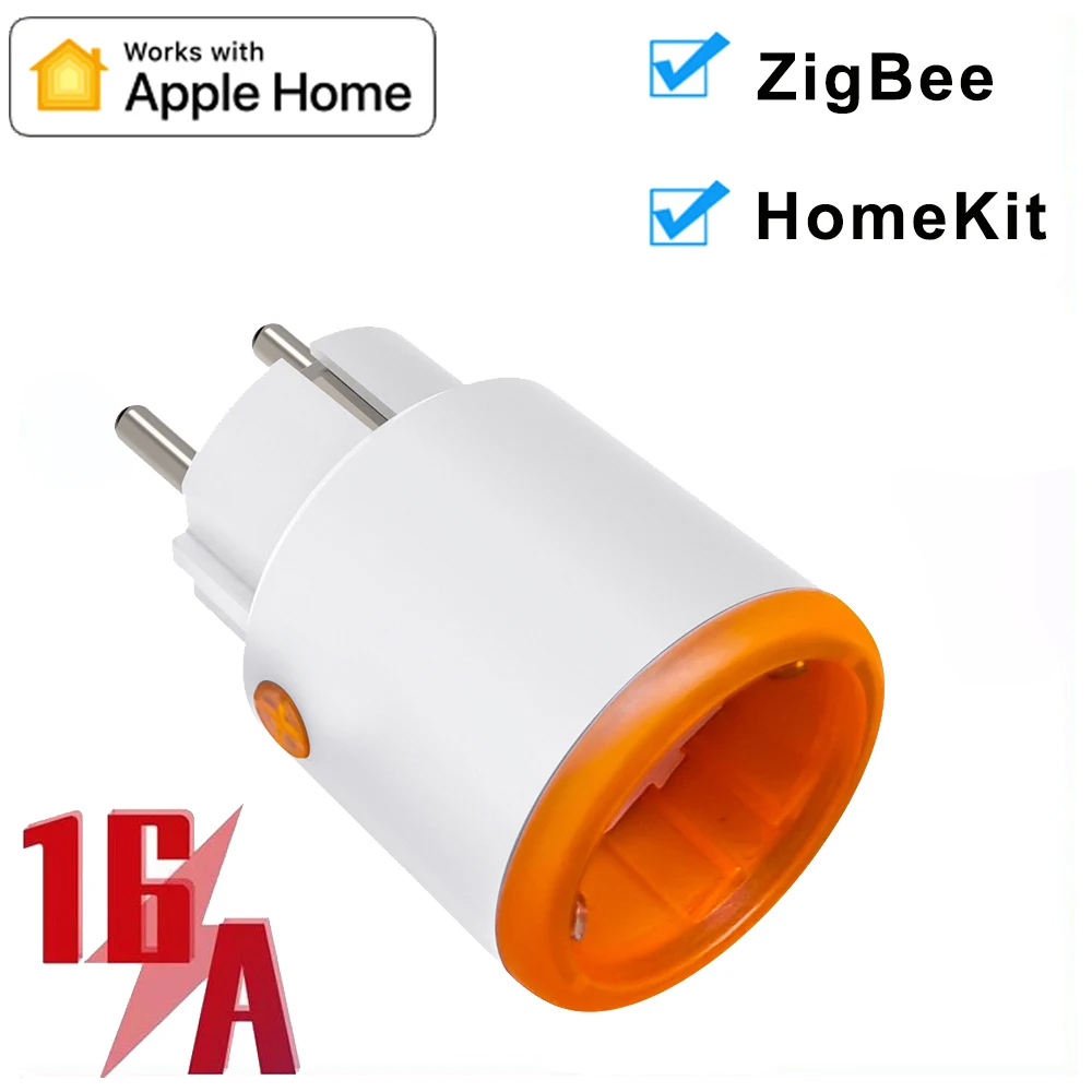 Smart Plug Zigbee 16A - Enchufe inteligente Zigbee, 3680W, 16A, interruptor