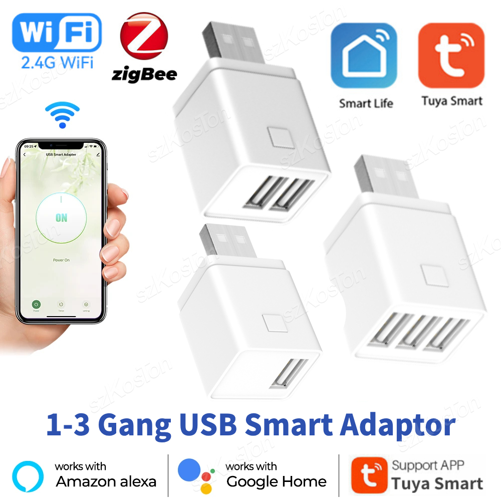 Smart Plug Mini Alexa Google - Tuya Smart Zigbee WiFi Mini adaptador