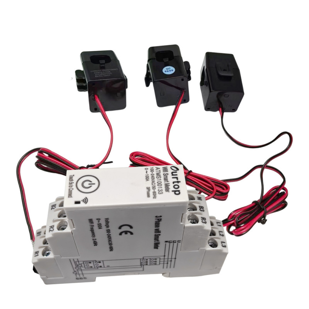 Energy Meter Din Rail Wifi - Medidor de Electricidad Inteligente Trifásico con