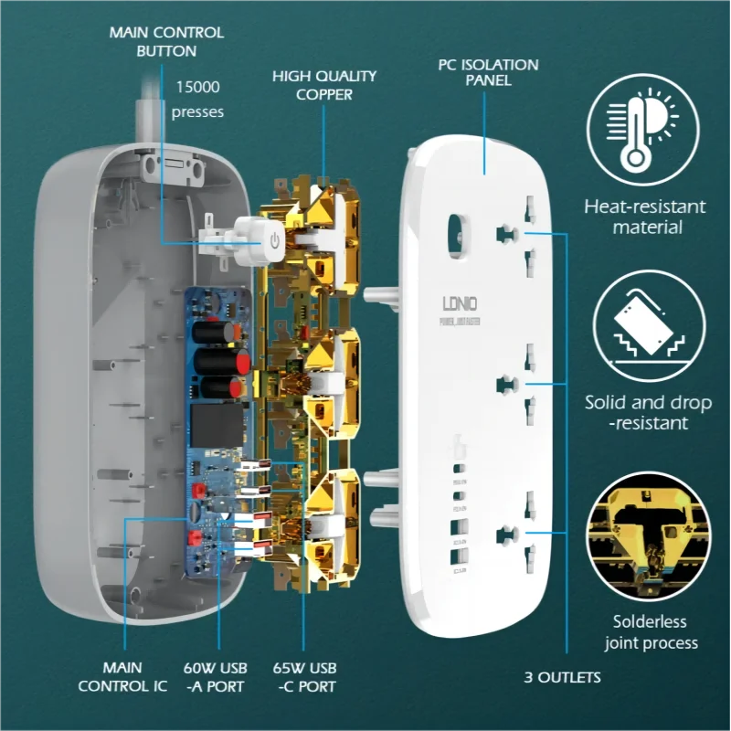 LDNIO Regleta de alimentación  - Smart Plug Surge Protector reseña y precio