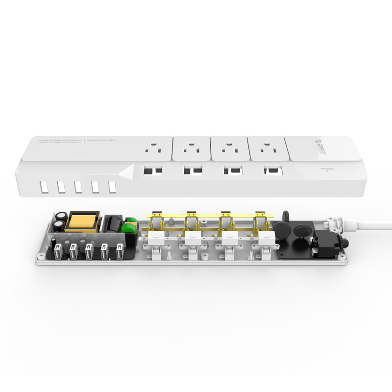 ORICO-regleta de alimentación  - Smart Power Strip 4 Outlet Usb reseña y precio