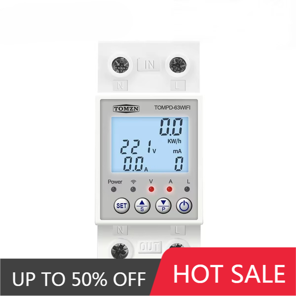 TUYA Smartlife - Interruptor A - Energy Meter Din Rail Wifi reseña y precio