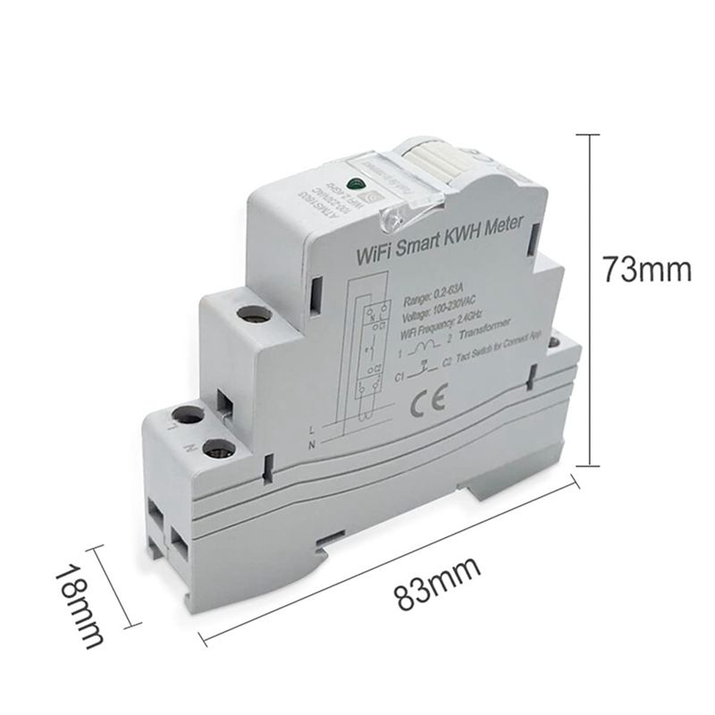 Medidor de Energía Inteligente - Energy Meter Din Rail Wifi reseña y precio