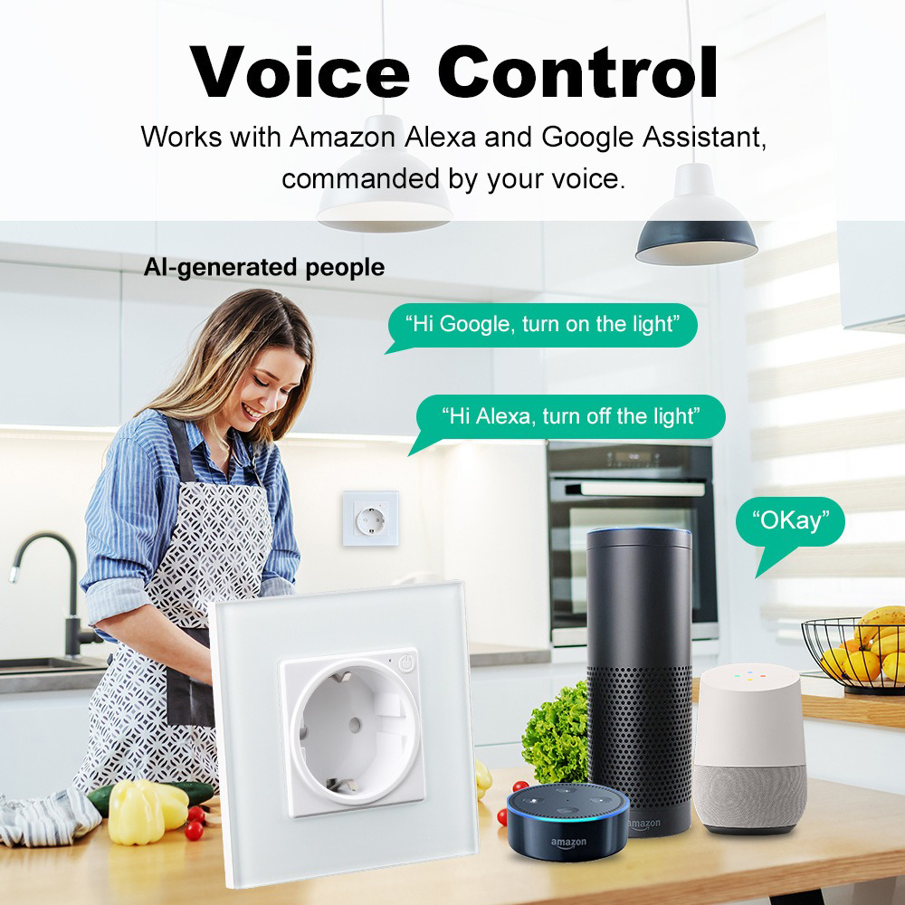 Enchufe de pared inteligente c - Smart Socket 16A Tuya App reseña y precio