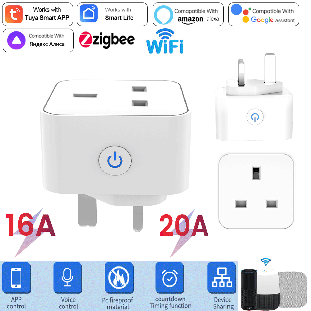 Enchufe Inteligente Tuya 16A/2 - Smart Plug Energy Monitoring Wifi reseña y precio