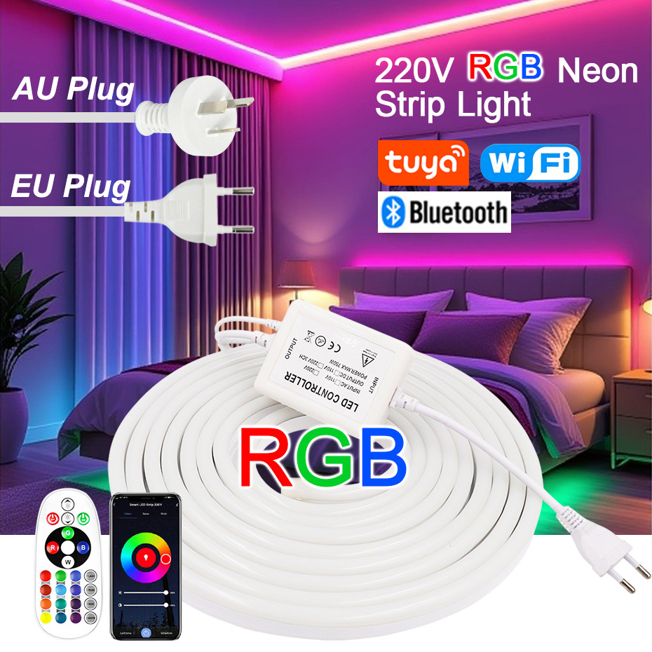 Tira de Luces LED RGB de 220V  - Smart Plug Outdoor Waterproof reseña y precio