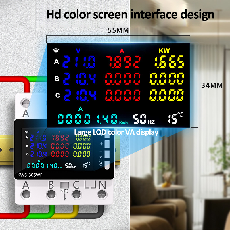 TUYA Wifi medidor de energía M - Energy Meter Din Rail Wifi reseña y precio