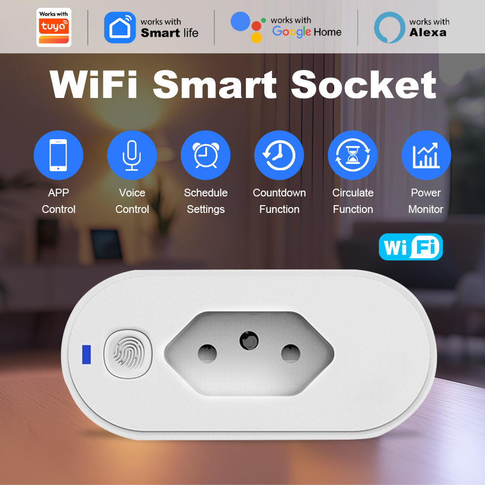 Enchufe Inteligente Wifi de Br - Smart Socket 16A Tuya App reseña y precio