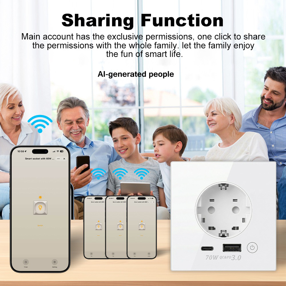 Enchufe de pared inteligente c - Smart Socket 16A Tuya App reseña y precio