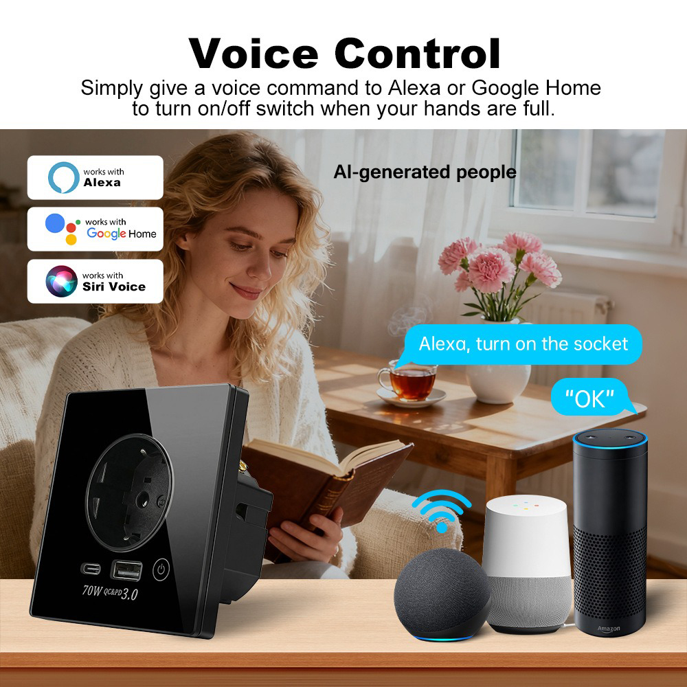 Enchufe de pared inteligente c - Smart Socket 16A Tuya App reseña y precio