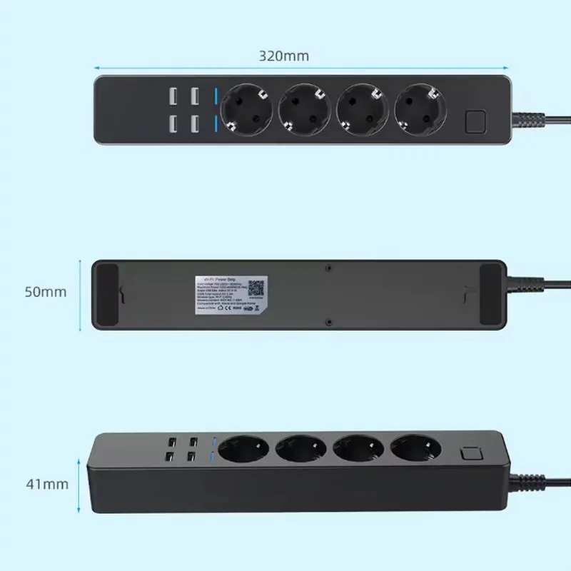 Regleta Inteligente con Wifi,  - Smart Power Strip 4 Outlet Usb reseña y precio