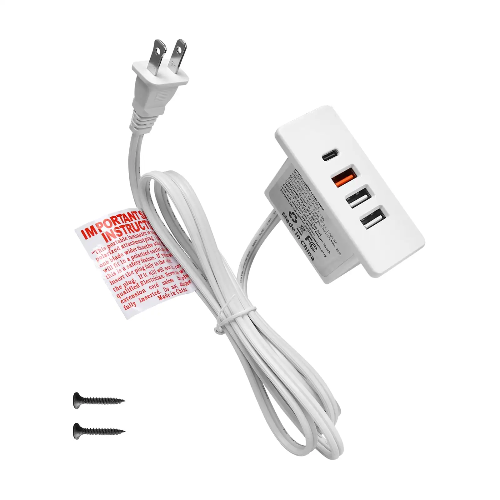 Enchufe de alimentación USB C  - Smart Power Strip 4 Outlet Usb reseña y precio
