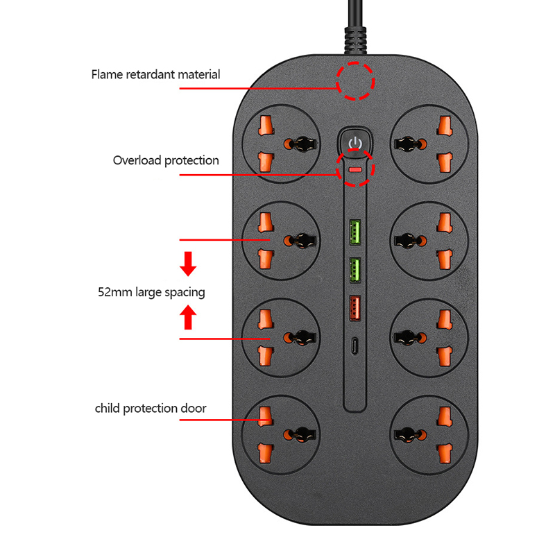 Regleta Protector contra sobre - Smart Plug Surge Protector reseña y precio