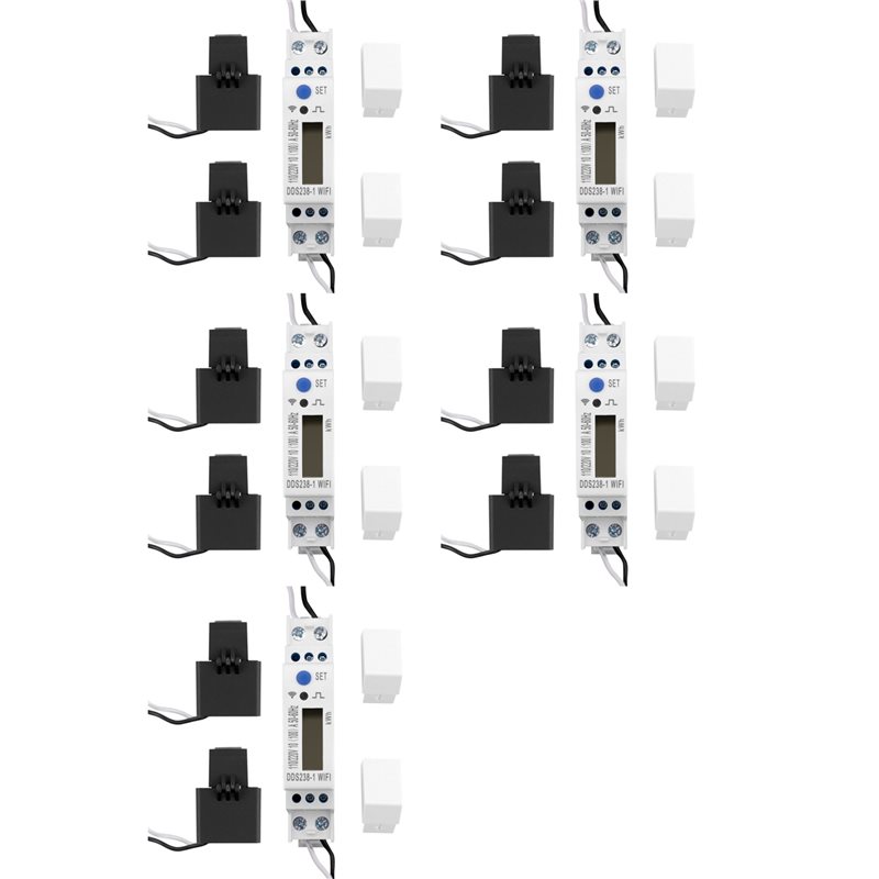 【NOW SAVE】5X 2 fases 3 cables  - Energy Meter Din Rail Wifi reseña y precio