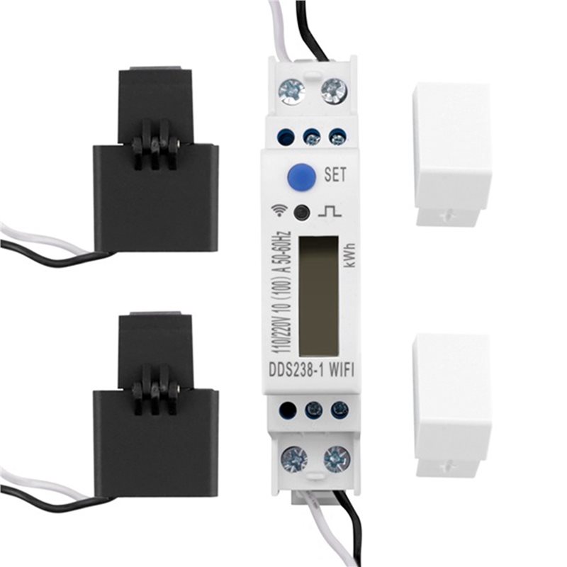 【NOW SAVE】5X 2 fases 3 cables  - Energy Meter Din Rail Wifi reseña y precio