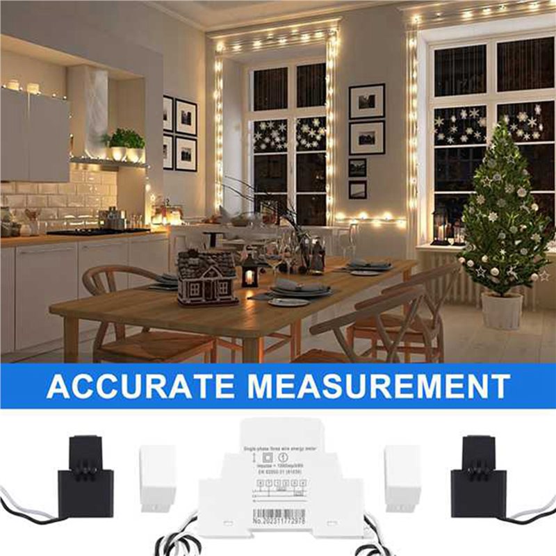 【NOW SAVE】5X 2 fases 3 cables  - Energy Meter Din Rail Wifi reseña y precio