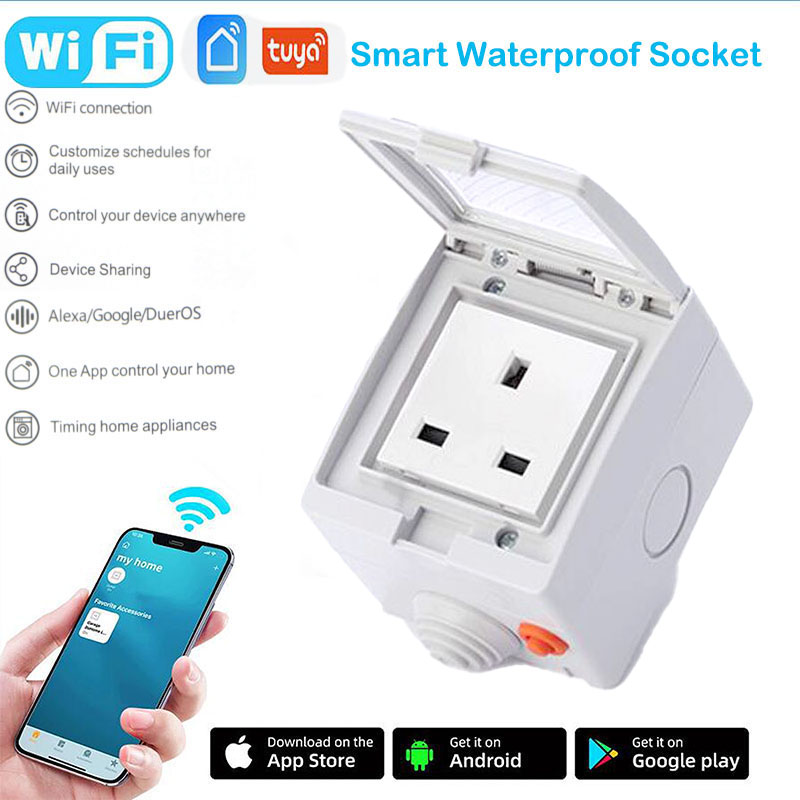 Tuya 16A Fr, UE, Reino Unido,  - Smart Socket 16A Tuya App reseña y precio