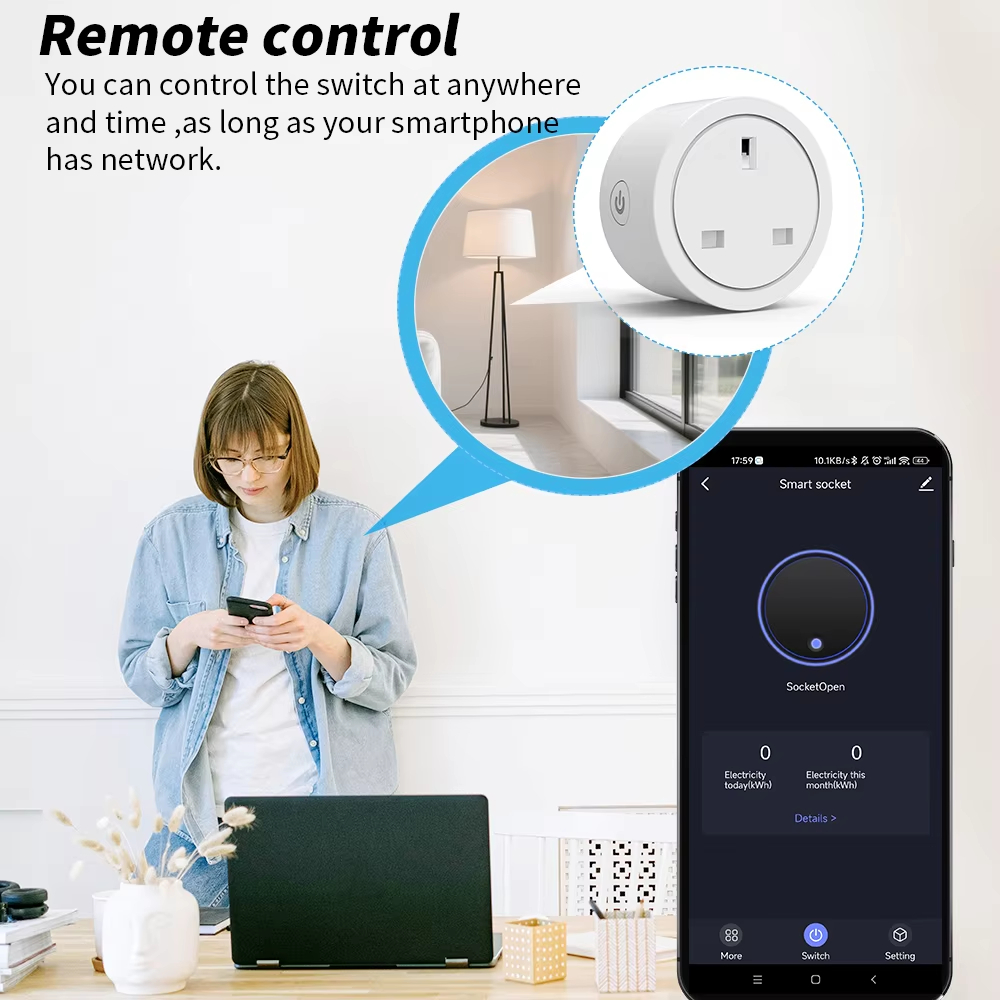 Enchufe inteligente WiFi de 16 - Smart Plug Energy Monitoring Wifi reseña y precio