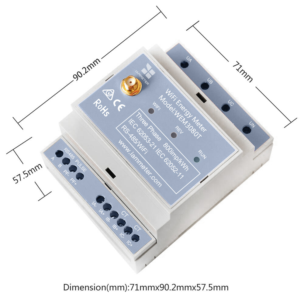 Medidor de Energía Trifásico B - Energy Meter Din Rail Wifi reseña y precio