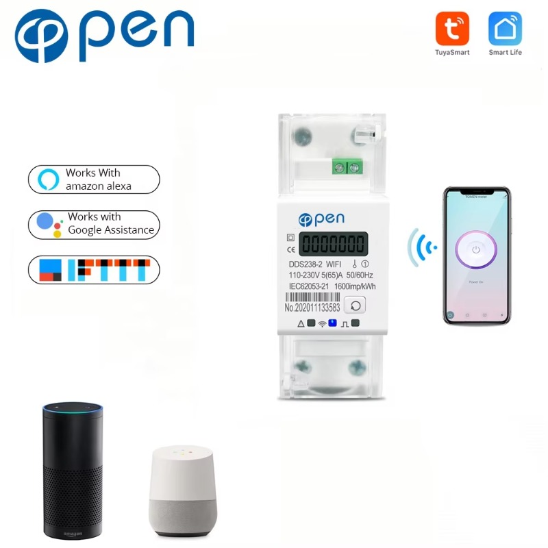 Medidor de energía inteligente - Energy Meter Din Rail Wifi reseña y precio