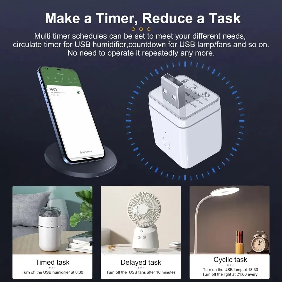 Adaptador USB inteligente de 5 - Smart Plug Mini Alexa Google reseña y precio
