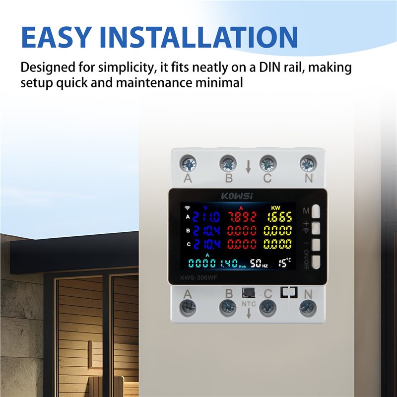 Medidor de Energía Inteligente - Energy Meter Din Rail Wifi reseña y precio