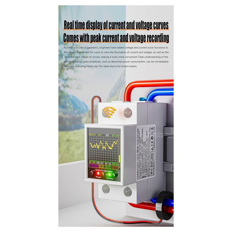 ABQU 100A, riel DIN inteligent - Energy Meter Din Rail Wifi reseña y precio