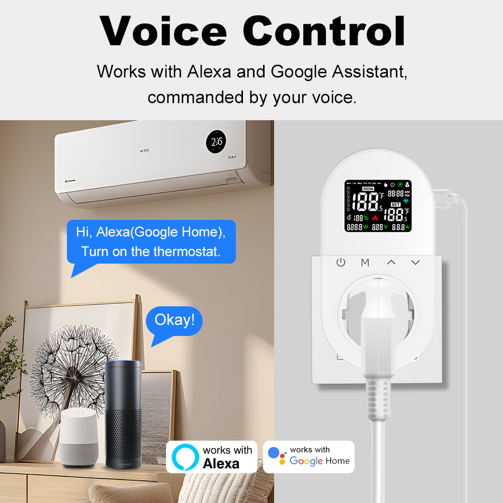 MANHOT Enchufe Termostático In - Smart Socket 16A Tuya App reseña y precio
