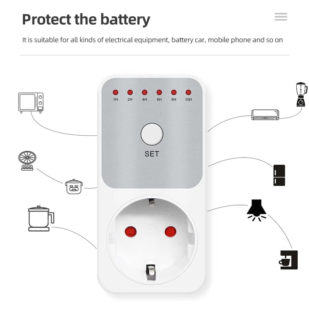 Enchufe Temporizador con Cuent - Smart Socket With Timer Countdown reseña y precio