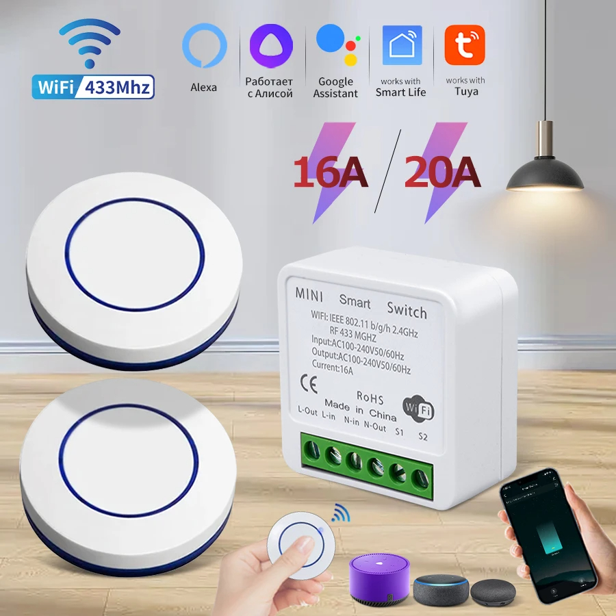 Interruptor Inteligente WiFi R - Smart Plug Mini Alexa Google reseña y precio
