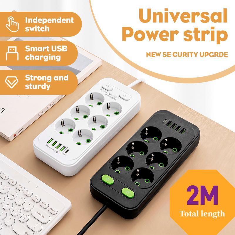 Enchufe europeo, toma de corri - Smart Plug Surge Protector reseña y precio