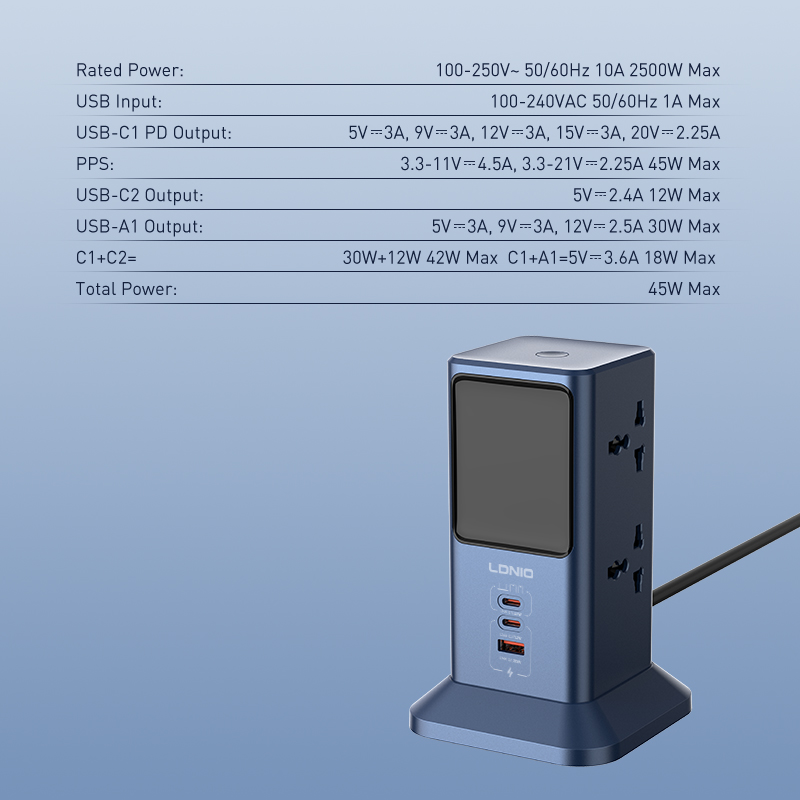Regleta de enchufes inteligent - Smart Power Strip 4 Outlet Usb reseña y precio