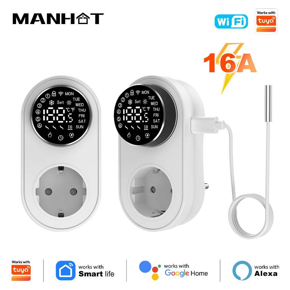 Enchufe termostático inteligen - Smart Socket 16A Tuya App reseña y precio